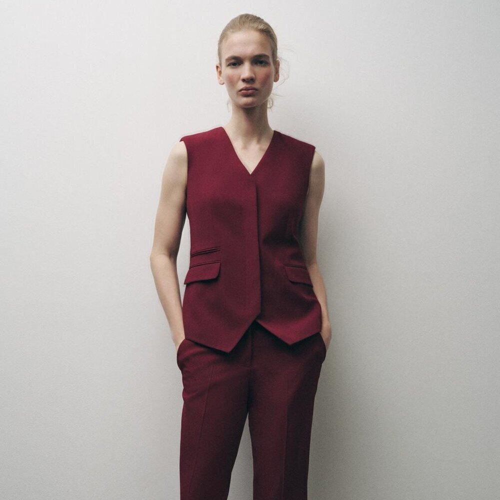 ZARA ZW COLLECTION POCKET VEST SIZE S 2446/797/605 Set